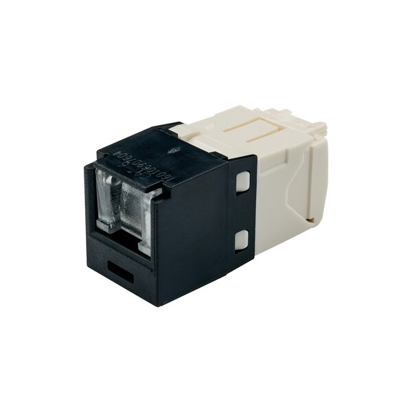 Panduit 1-PORT MOD JACK CAT6 8W8P UTP, MINICOM T568A/B SPRING SHUTTER, BLACK CJH688TGBL